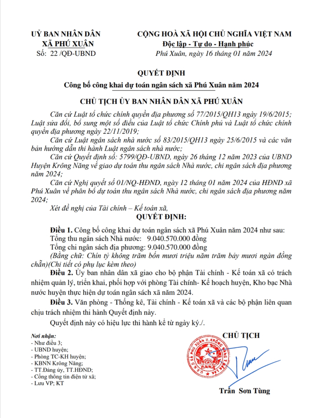 CONG BO 1
